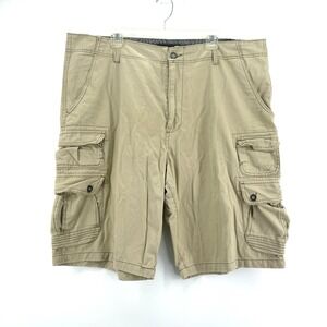Op Ocean Pacific Shorts Mens 42 Khaki Tan Cargo Baggy Outdoor Skater y2K Vintage